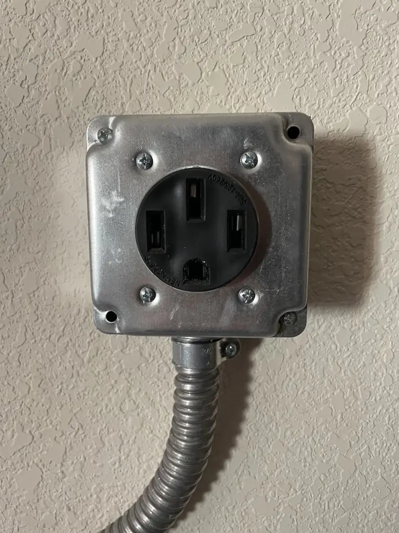 NEMA 14-50 outlet installed for Smart Home Electrical in North Union