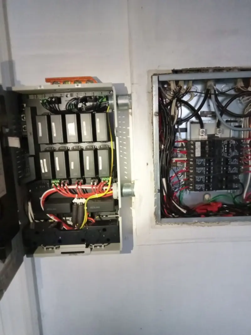 Electrical panel upgrade completed for Security Camera Wiring in North Union